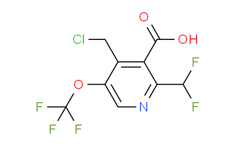 AM46413 | 1803997-87-6 | 4-(Chloromethyl)-2-(difluoromethyl)-5-(trifluoromethoxy)pyridine-3-carboxylic acid