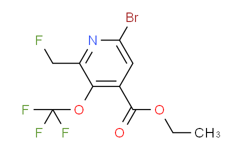 Ethyl 6-bromo-2-(fluoromethyl)-3-(trifluoromethoxy)pyridine-4-carboxylate