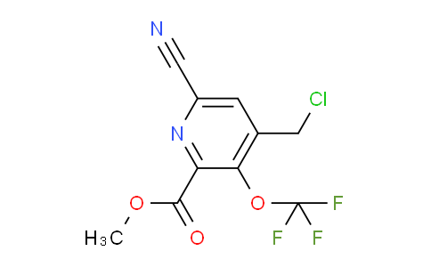 Methyl 4-(chloromethyl)-6-cyano-3-(trifluoromethoxy)pyridine-2-carboxylate