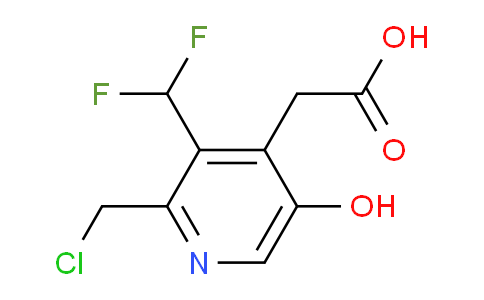 2-(Chloromethyl)-3-(difluoromethyl)-5-hydroxypyridine-4-acetic acid