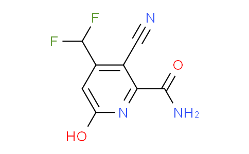 3-Cyano-4-(difluoromethyl)-6-hydroxypyridine-2-carboxamide