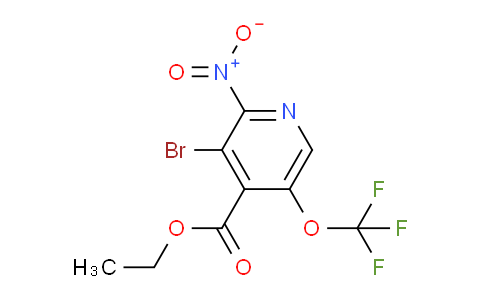 Ethyl 3-bromo-2-nitro-5-(trifluoromethoxy)pyridine-4-carboxylate