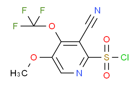 3-Cyano-5-methoxy-4-(trifluoromethoxy)pyridine-2-sulfonyl chloride