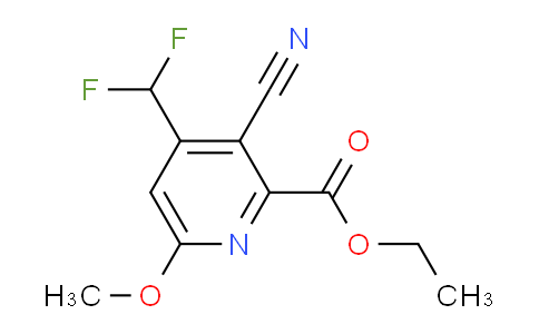 Ethyl 3-cyano-4-(difluoromethyl)-6-methoxypyridine-2-carboxylate