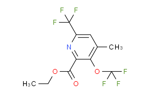 Ethyl 4-methyl-3-(trifluoromethoxy)-6-(trifluoromethyl)pyridine-2-carboxylate