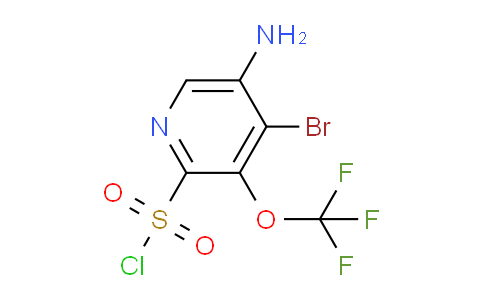 5-Amino-4-bromo-3-(trifluoromethoxy)pyridine-2-sulfonyl chloride