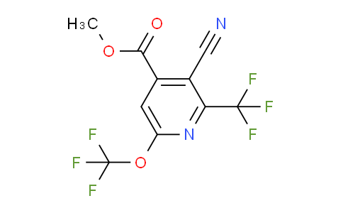 Methyl 3-cyano-6-(trifluoromethoxy)-2-(trifluoromethyl)pyridine-4-carboxylate