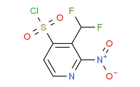 3-(Difluoromethyl)-2-nitropyridine-4-sulfonyl chloride