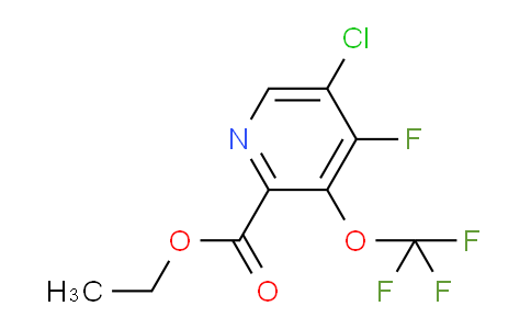 Ethyl 5-chloro-4-fluoro-3-(trifluoromethoxy)pyridine-2-carboxylate