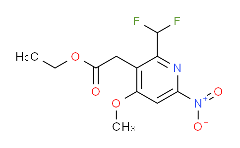 AM46603 | 1807104-92-2 | Ethyl 2-(difluoromethyl)-4-methoxy-6-nitropyridine-3-acetate