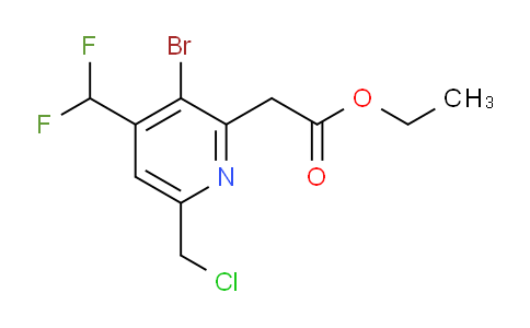 AM46606 | 1804493-22-8 | Ethyl 3-bromo-6-(chloromethyl)-4-(difluoromethyl)pyridine-2-acetate