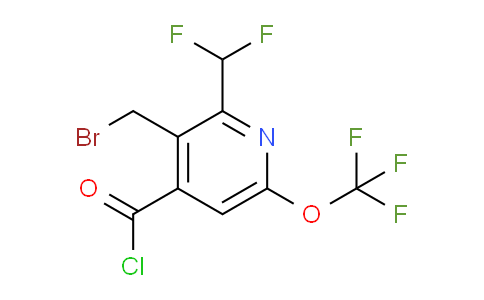 3-(Bromomethyl)-2-(difluoromethyl)-6-(trifluoromethoxy)pyridine-4-carbonyl chloride
