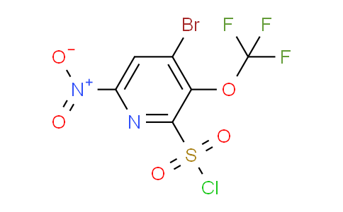 4-Bromo-6-nitro-3-(trifluoromethoxy)pyridine-2-sulfonyl chloride