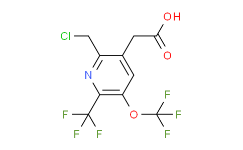 2-(Chloromethyl)-5-(trifluoromethoxy)-6-(trifluoromethyl)pyridine-3-acetic acid