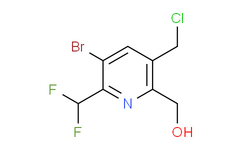 3-Bromo-5-(chloromethyl)-2-(difluoromethyl)pyridine-6-methanol