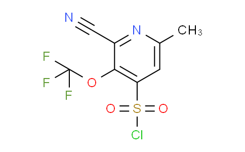 2-Cyano-6-methyl-3-(trifluoromethoxy)pyridine-4-sulfonyl chloride