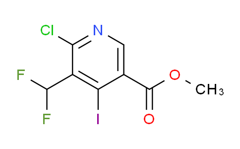 Methyl 2-chloro-3-(difluoromethyl)-4-iodopyridine-5-carboxylate