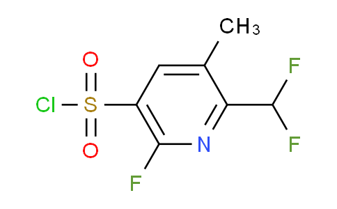 2-(Difluoromethyl)-6-fluoro-3-methylpyridine-5-sulfonyl chloride