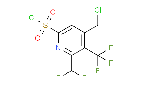 AM46664 | 1361854-69-4 | 4-(Chloromethyl)-2-(difluoromethyl)-3-(trifluoromethyl)pyridine-6-sulfonyl chloride