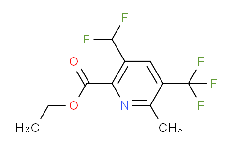 AM46690 | 1361869-84-2 | Ethyl 5-(difluoromethyl)-2-methyl-3-(trifluoromethyl)pyridine-6-carboxylate