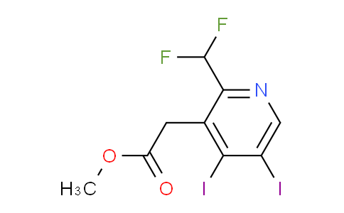 AM46693 | 1804451-09-9 | Methyl 2-(difluoromethyl)-4,5-diiodopyridine-3-acetate