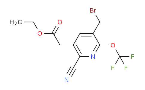 AM46773 | 1806073-64-2 | Ethyl 3-(bromomethyl)-6-cyano-2-(trifluoromethoxy)pyridine-5-acetate