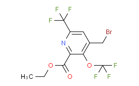 AM46805 | 1806776-96-4 | Ethyl 4-(bromomethyl)-3-(trifluoromethoxy)-6-(trifluoromethyl)pyridine-2-carboxylate