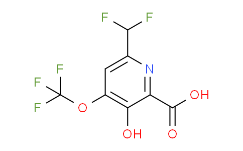 AM46838 | 1803960-61-3 | 6-(Difluoromethyl)-3-hydroxy-4-(trifluoromethoxy)pyridine-2-carboxylic acid