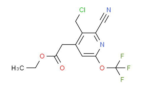 AM46840 | 1804346-52-8 | Ethyl 3-(chloromethyl)-2-cyano-6-(trifluoromethoxy)pyridine-4-acetate
