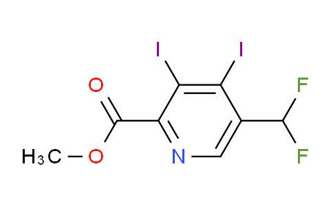 AM46857 | 1805254-65-2 | Methyl 5-(difluoromethyl)-3,4-diiodopyridine-2-carboxylate