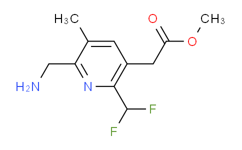 Methyl 2-(aminomethyl)-6-(difluoromethyl)-3-methylpyridine-5-acetate