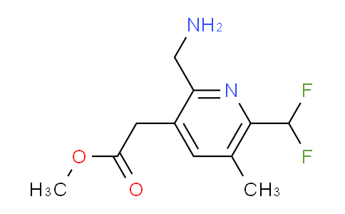 Methyl 2-(aminomethyl)-6-(difluoromethyl)-5-methylpyridine-3-acetate
