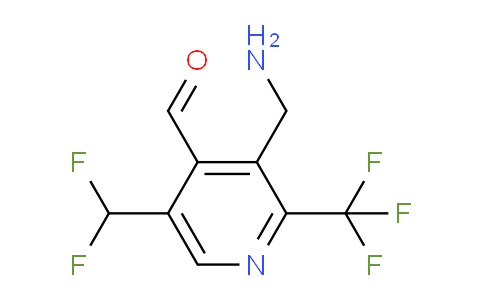 3-(Aminomethyl)-5-(difluoromethyl)-2-(trifluoromethyl)pyridine-4-carboxaldehyde
