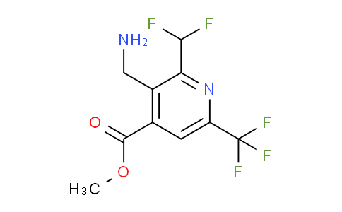 Methyl 3-(aminomethyl)-2-(difluoromethyl)-6-(trifluoromethyl)pyridine-4-carboxylate