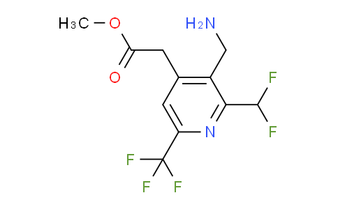 AM46942 | 1361844-72-5 | Methyl 3-(aminomethyl)-2-(difluoromethyl)-6-(trifluoromethyl)pyridine-4-acetate