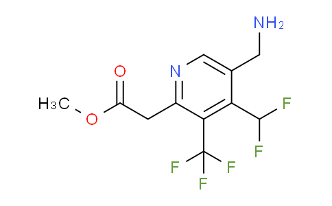 AM46947 | 1361886-12-5 | Methyl 5-(aminomethyl)-4-(difluoromethyl)-3-(trifluoromethyl)pyridine-2-acetate