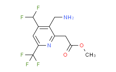 AM46948 | 1361814-13-2 | Methyl 3-(aminomethyl)-4-(difluoromethyl)-6-(trifluoromethyl)pyridine-2-acetate