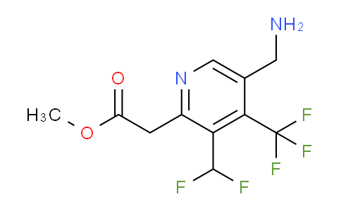AM46953 | 1361905-21-6 | Methyl 5-(aminomethyl)-3-(difluoromethyl)-4-(trifluoromethyl)pyridine-2-acetate