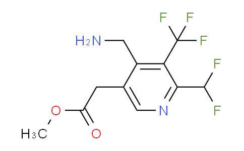 AM46956 | 1361844-80-5 | Methyl 4-(aminomethyl)-2-(difluoromethyl)-3-(trifluoromethyl)pyridine-5-acetate
