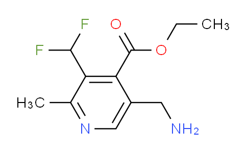 Ethyl 5-(aminomethyl)-3-(difluoromethyl)-2-methylpyridine-4-carboxylate