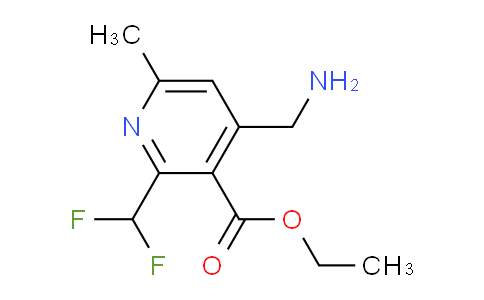Ethyl 4-(aminomethyl)-2-(difluoromethyl)-6-methylpyridine-3-carboxylate