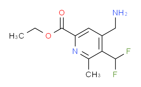 Ethyl 4-(aminomethyl)-3-(difluoromethyl)-2-methylpyridine-6-carboxylate