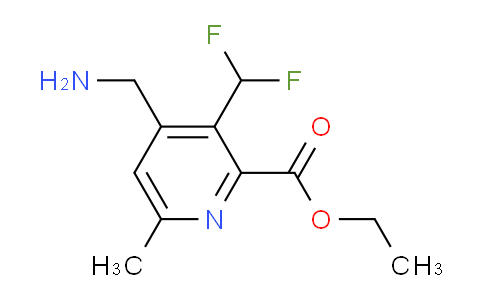 Ethyl 4-(aminomethyl)-3-(difluoromethyl)-6-methylpyridine-2-carboxylate