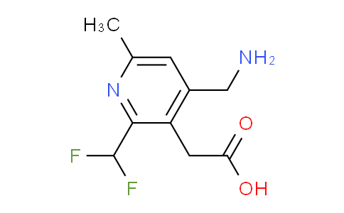 4-(Aminomethyl)-2-(difluoromethyl)-6-methylpyridine-3-acetic acid