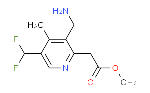 Methyl 3-(aminomethyl)-5-(difluoromethyl)-4-methylpyridine-2-acetate