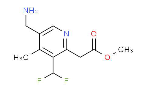 Methyl 5-(aminomethyl)-3-(difluoromethyl)-4-methylpyridine-2-acetate