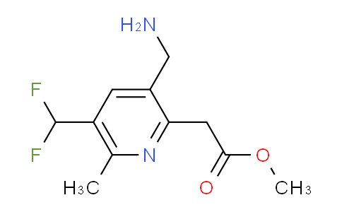 Methyl 3-(aminomethyl)-5-(difluoromethyl)-6-methylpyridine-2-acetate