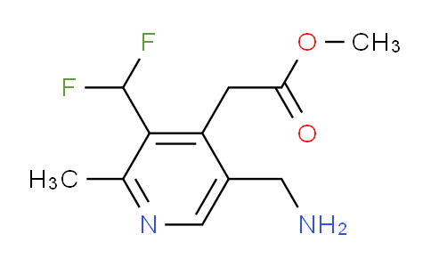 Methyl 5-(aminomethyl)-3-(difluoromethyl)-2-methylpyridine-4-acetate