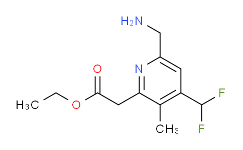 AM47174 | 1361734-07-7 | Ethyl 6-(aminomethyl)-4-(difluoromethyl)-3-methylpyridine-2-acetate