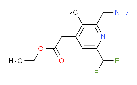 AM47183 | 1361913-02-1 | Ethyl 2-(aminomethyl)-6-(difluoromethyl)-3-methylpyridine-4-acetate